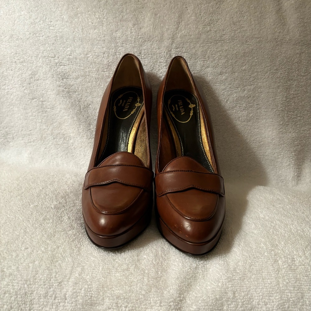 Prada Heeled Loafers - Picture 3 of 5